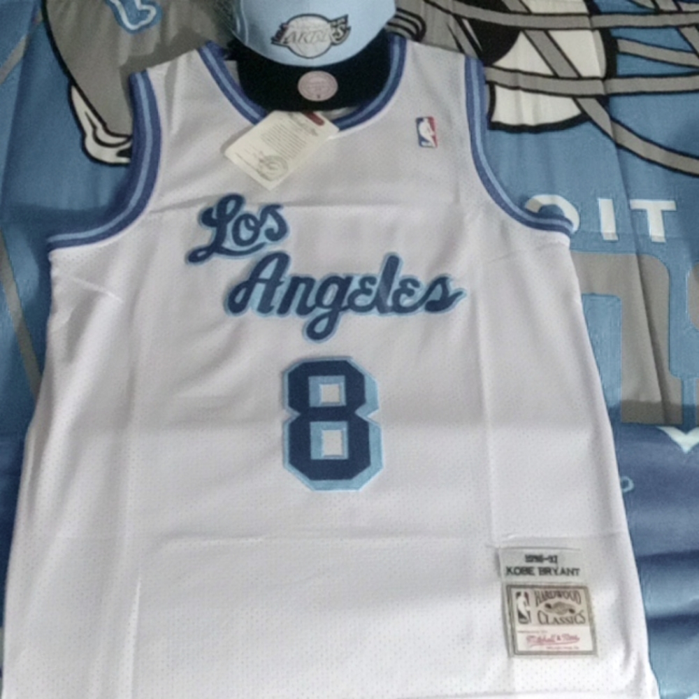 Los Angeles Lakers #8 Kobe Bryant jersey with Matching hat 🧢